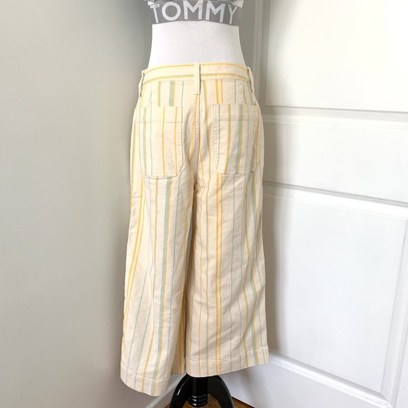 SOLD. Madewell Striped Wide Leg Pants - Picture 3 of 5